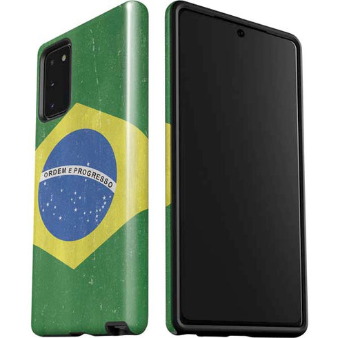 Brazil Flag Distressed Galaxy Note20 5G Pro Case